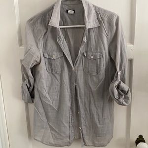 Jcrew light green button up